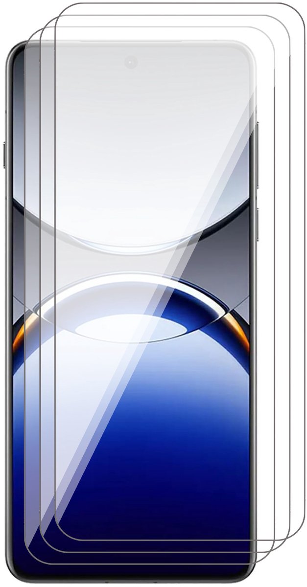 Screenprotector geschikt voor Oppo Find X8 Pro - 3x Glas Screen Protector