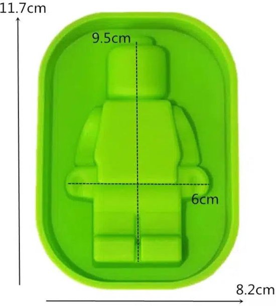 Craftylicious - Siliconen mal - Robot - Bouwsteen Poppetje - Epoxy - Kaarsen Gieten - Jesmonite - Zeepmaken - Chocola Gieten - 11 cm