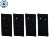Bramokava 4x Filter geschikt voor Droger Whirlpool Bauknecht Ignis ( met 4 gaatjes) - 481010345281 - 8015250474909 - 481010716911 - Spons Foam Schuim