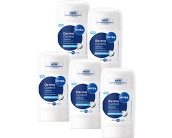 Déodorant stick NIVEA Derma Control Defend - Anti-irritations - Anti-transpirant - à l'acide hyaluronique - Protection 72 heures - Pack économique - 5 x 50 ml