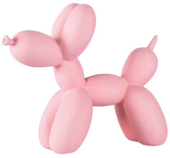 BaykaDecor - Standbeeld Ballon Hond - Jeff Koons kleine replica - Verjaardag Versiering - Roze - Kinderkamer Decoratie - 9 cm