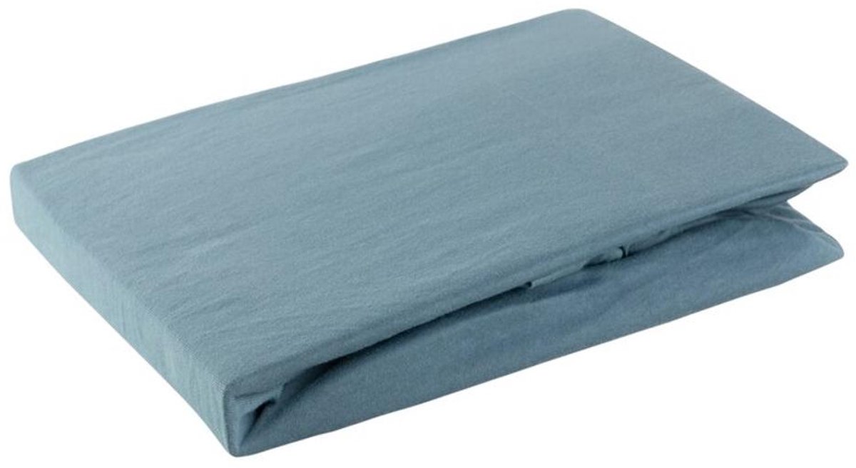 Laken met Elastiek Jersey D91 240 x 220 x 30 cm Blauw