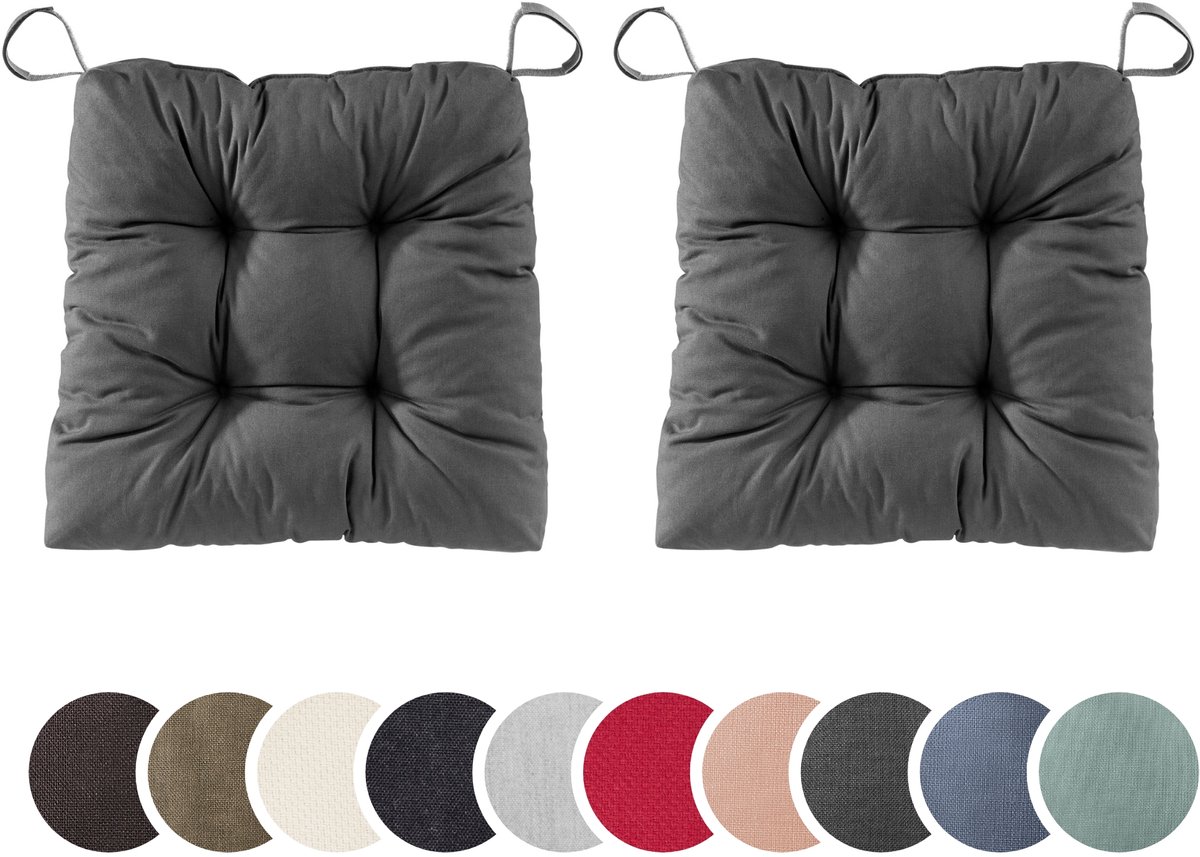 sleepling set van 2 stoelkussens Basic 20 | 40 (voorkant) / 35 (achterkant) x 38 x 7 cm |