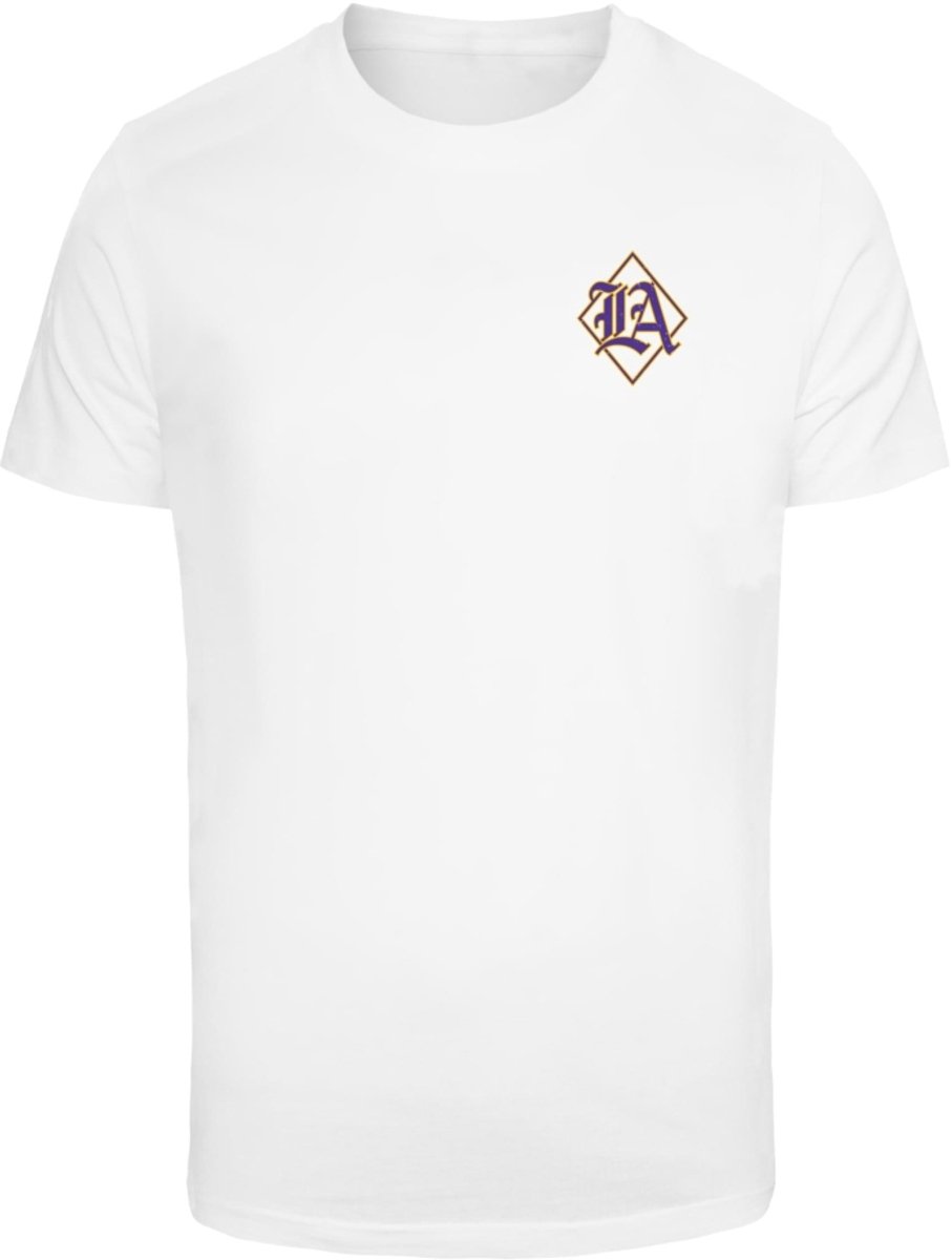 Mister Tee LA City Print Heren T-shirt 5XL Wit
