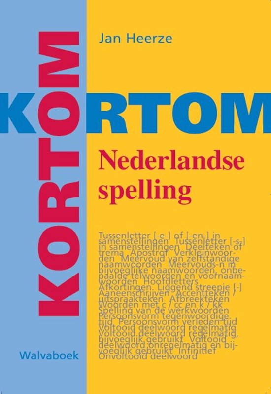 Kortom Nederlandse spelling - cover