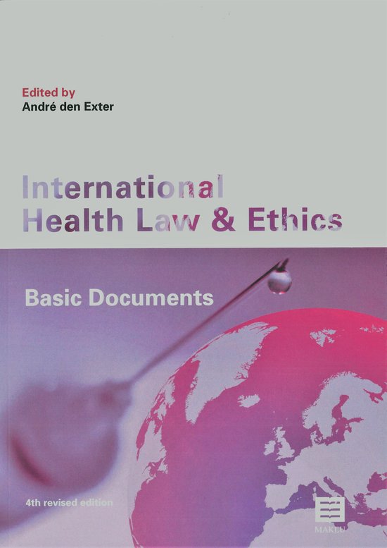 International Health Law and Ethics - cover