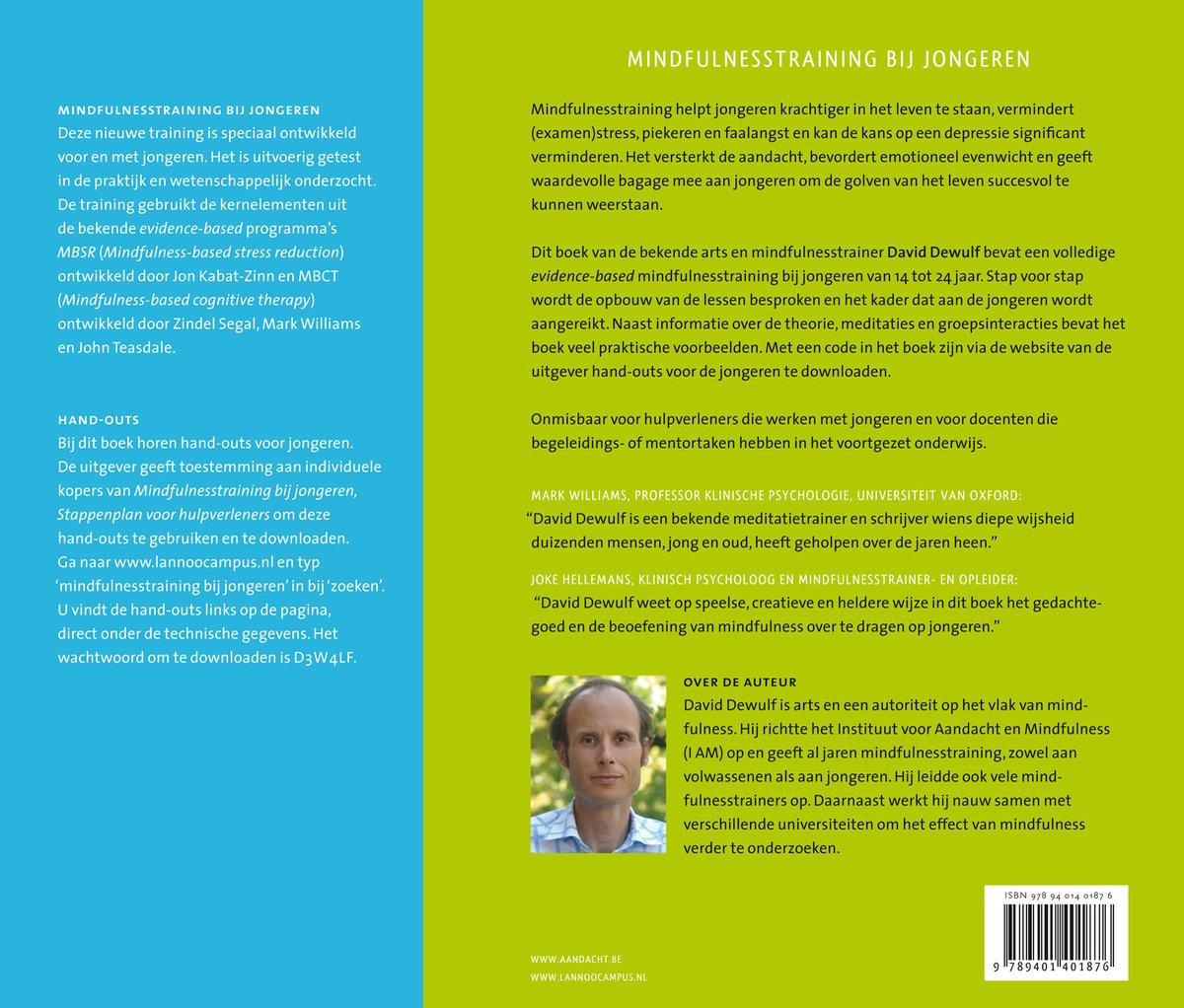 Mindfulnesstraining bij jongeren - back cover