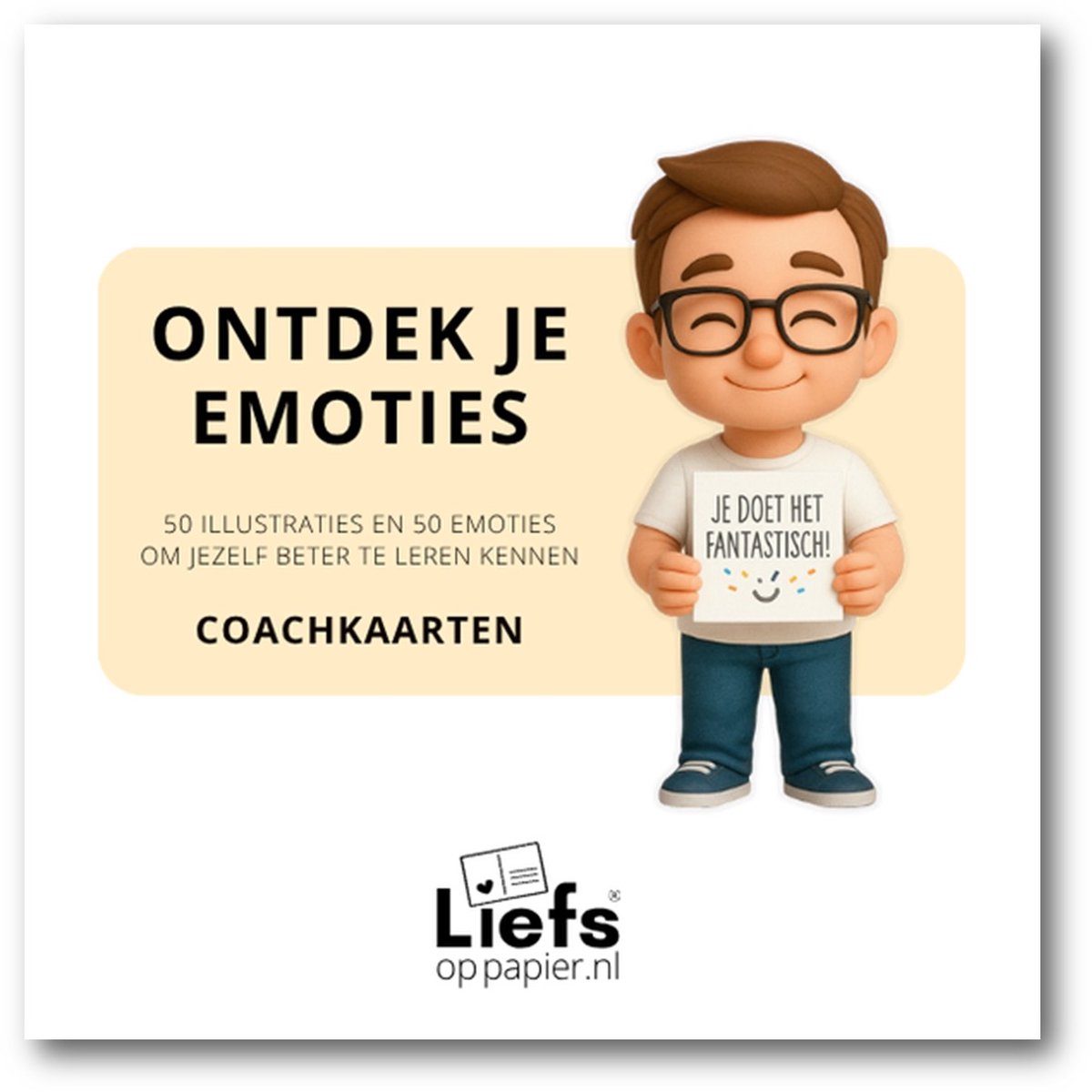 Ontdek je emoties - coachkaarten - Liefs op papier