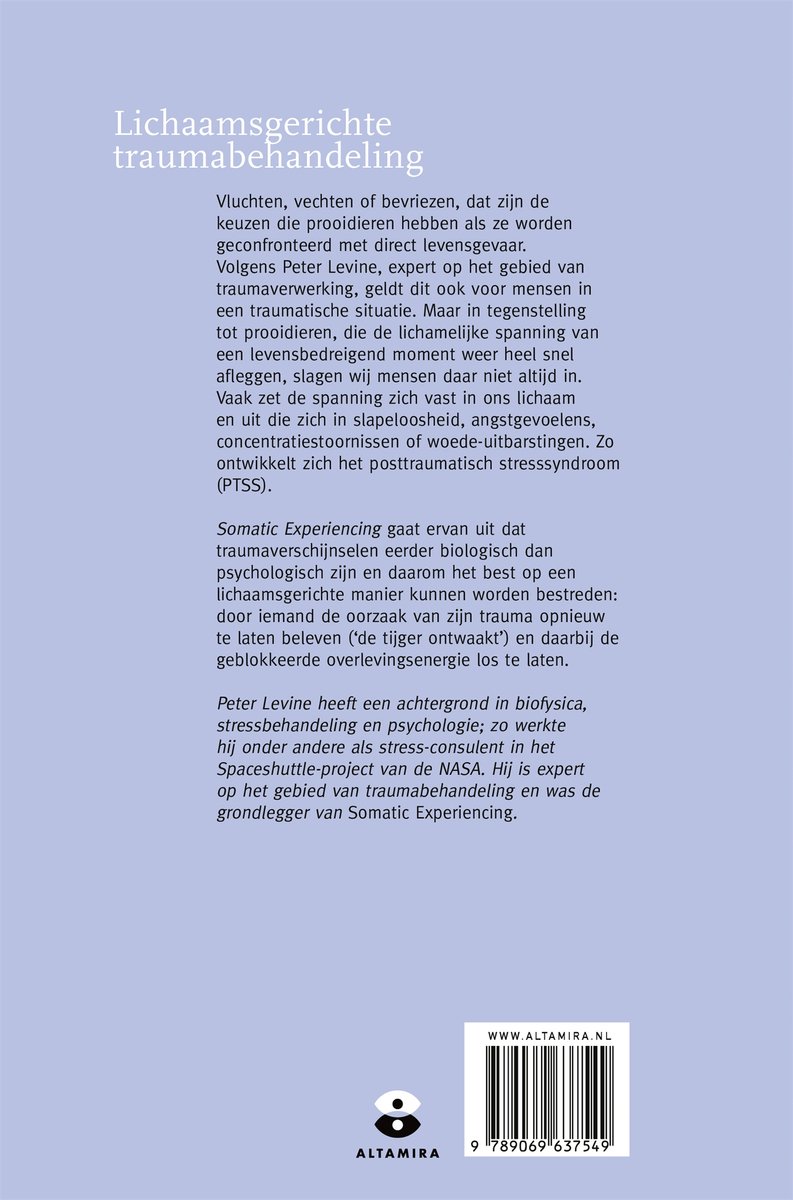 De tijger ontwaakt - back cover