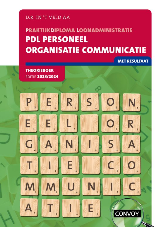 Personeel organisatie communicatie 2023/2024 Theorieboek - cover