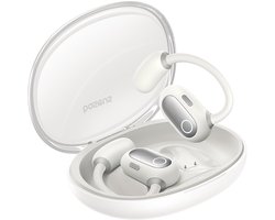 Baseus Eli Sport 1 | Open-Ear Oordopjes | Met Nekband | Sport Oordopjes | Geschikt voor Hardlopen, Wielrennen, Reizen, etc | Waterdicht IPX4 | Draadloze Oortjes | Stellar Wit