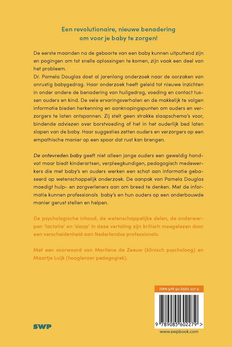 De ontevreden baby - back cover
