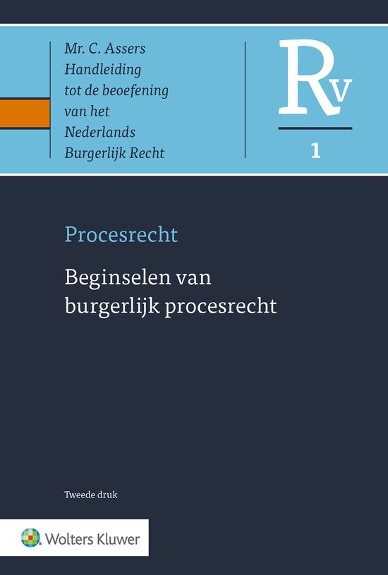 Asser-serie 1 - Beginselen van burgerlijk procesrecht - cover