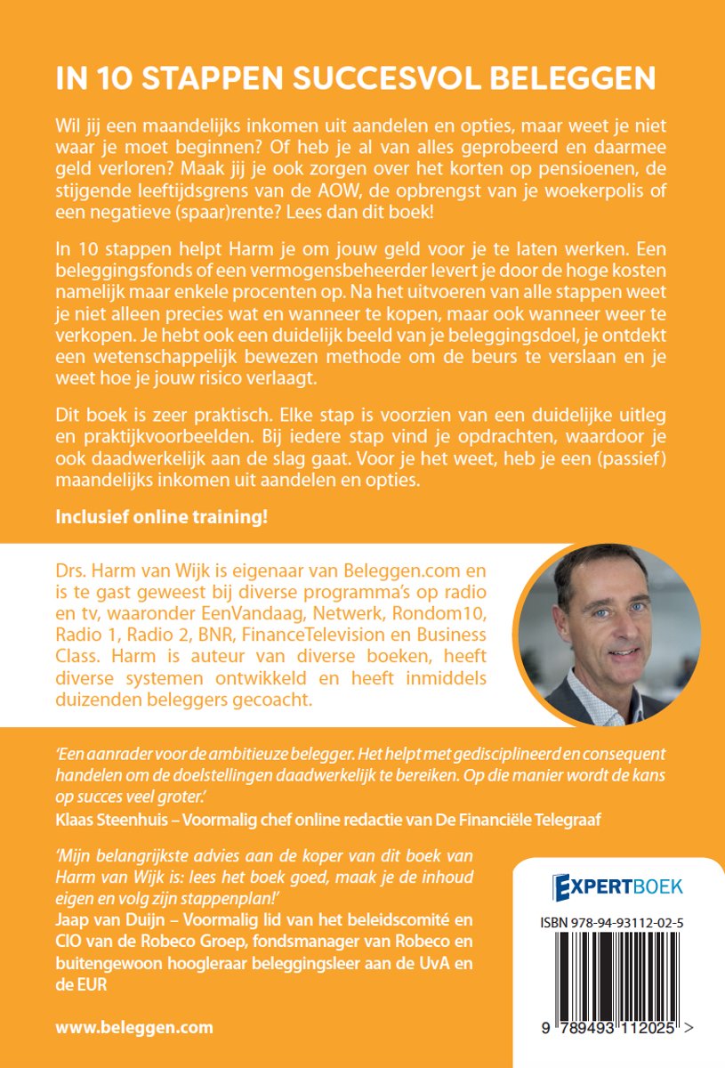 In 10 stappen succesvol beleggen - back cover