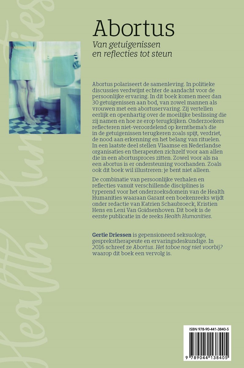 Health Humanities 1 - Abortus - back cover