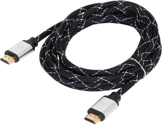 Ultra HDTV 4K HDMI kabel 10m met 1x Haakse 90 Stekker, 18Gbps Ultra HDTV 4K HDMI kabel 10m met 1x Haakse 90 Stekker, 18Gbps