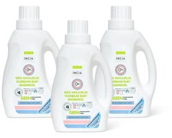 INCIA - Natuurlijk Vloeibaar Wasmiddel - Voordeelverpakking - 3 stuks