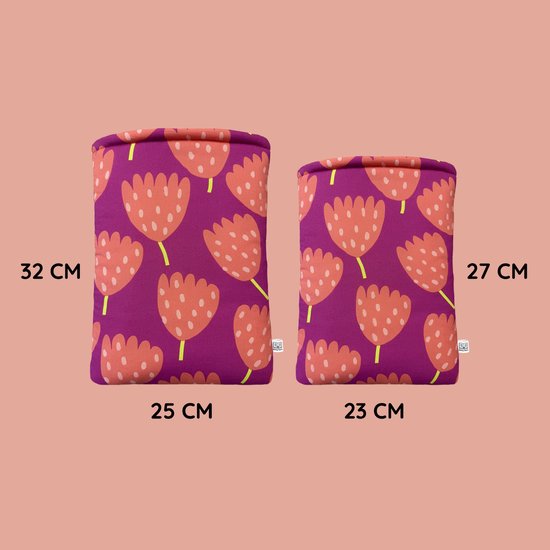 Story Sleeve - Book Sleeve / E-reader Sleeve Spring Fling - 27 x 23 cm - Ook geschikt voor E-reader - Boekenhoes - Boekbeschermer - Boekhoes - Booksleeve - Voor boek — afbeelding 2