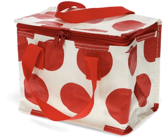 Rex London Spotlight - Koeltasje/ Lunchtasje - Red on White — afbeelding 4