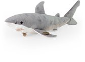 Rappa Eco Friendly Serie - Knuffel Haai - 51 cm - Grijs - Gerecycled PET