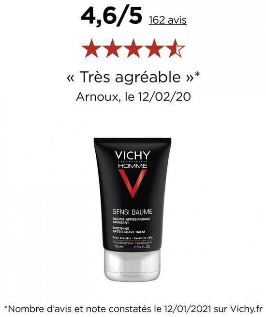 Vichy Homme Sensi Baume 75ml