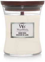 WoodWick Hourglass Medium Geurkaars - Warm Wool - 60 branduren