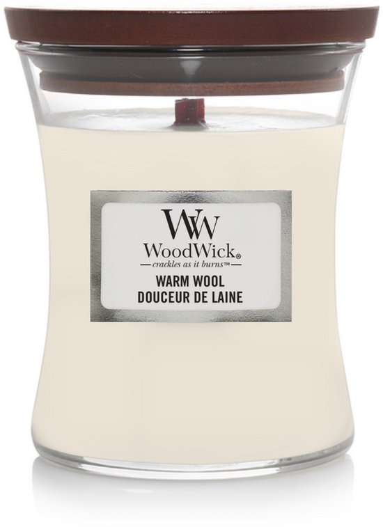 WoodWick kaars Medium Warm Wool