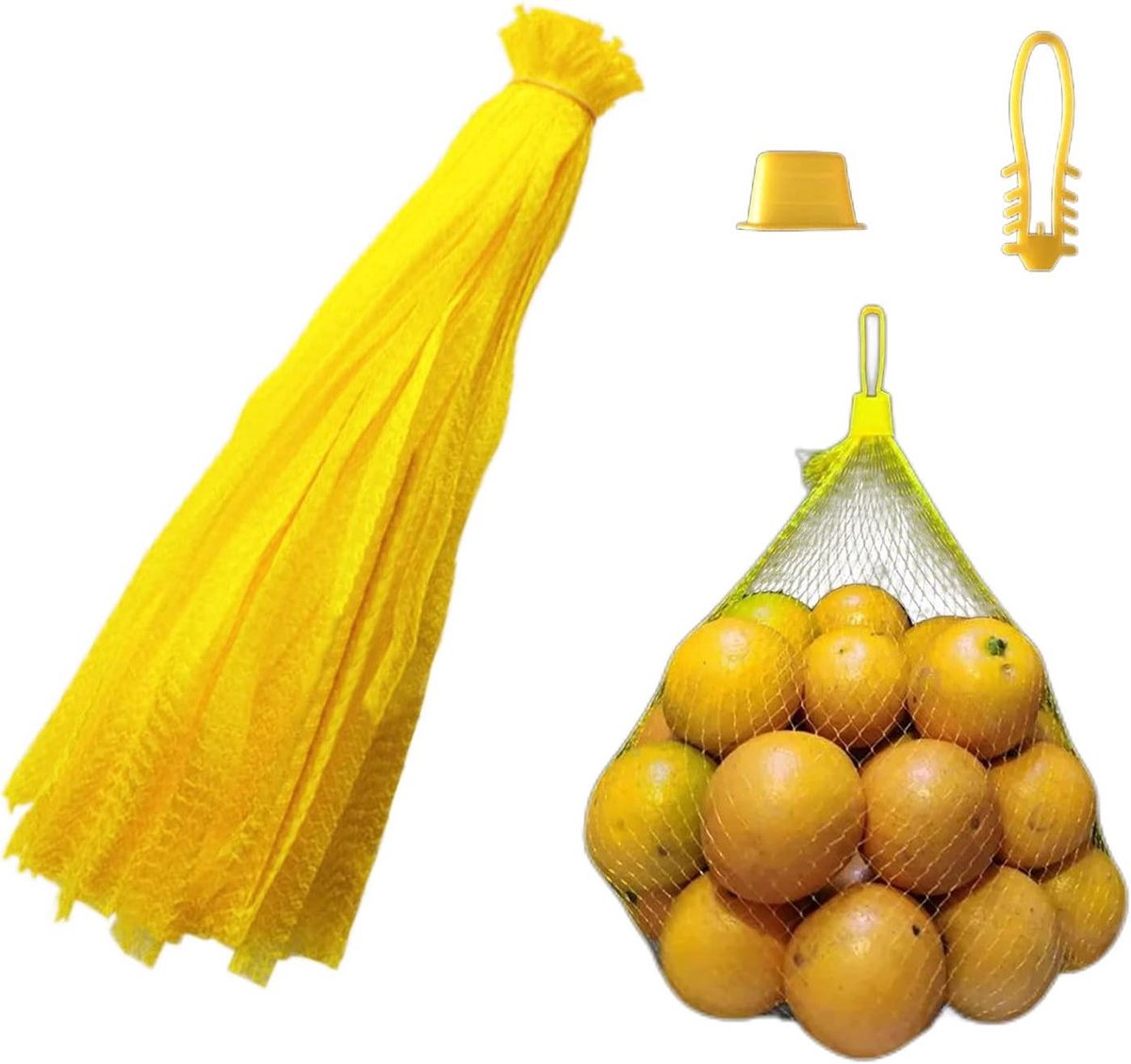 Herbruikbare Mesh Plastic Net Groenten Verpakking - 100 Stuks(Producttas)