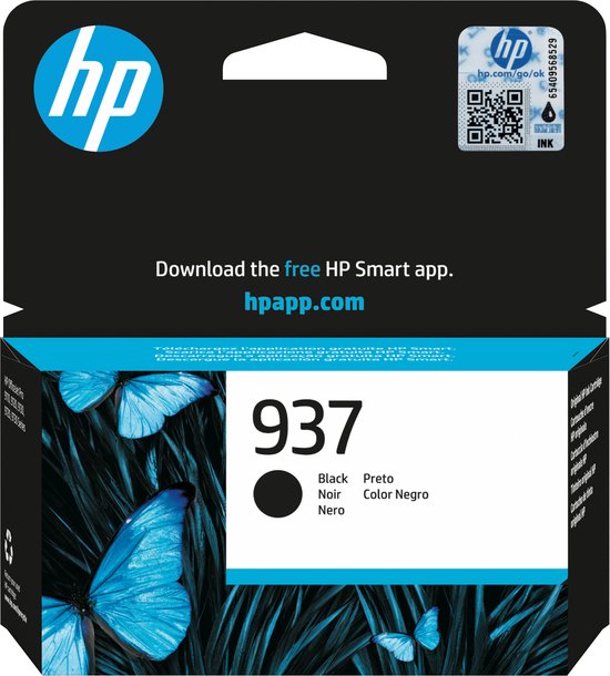 HP 937 - Inktcartridge - Origineel - Standaard capaciteit - Zwart