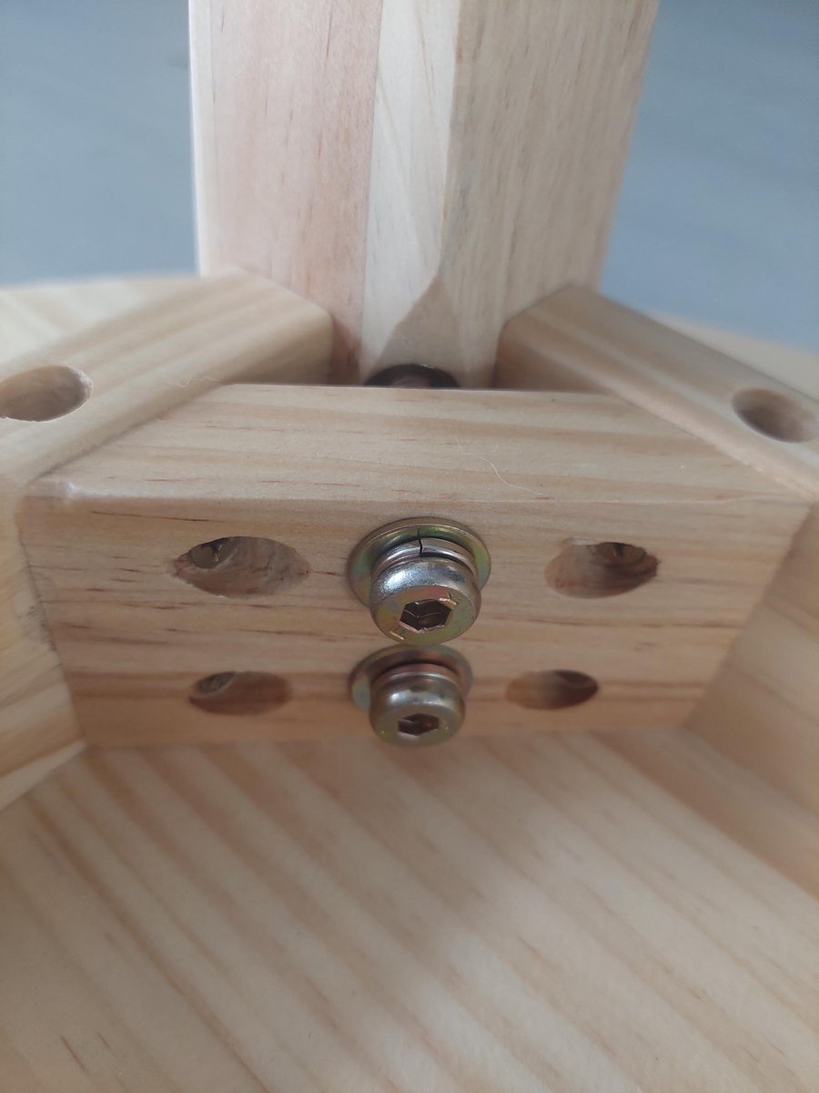 Bijzettafel voor buiten - salontafel - tuintafel - hout - massief grenen - rond - Ø 60cm - voor binnen thumbnail 3