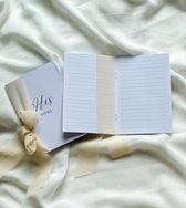 Deco by Dana - Geloftenboekje - A6 - Beige met Lint