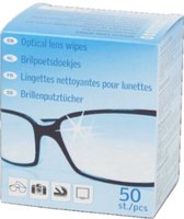 Brillendoekjes | Vochtig - Streeploos - Multifunctioneel - Wegwerp - 50 stuks |