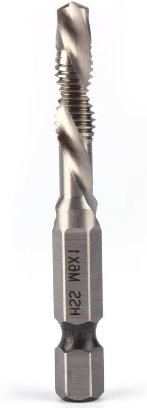 3st 1-4 inch hex schacht hss titanium gecoat stap boor set 4-12 - 4-20