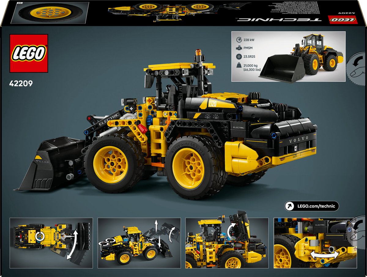 LEGO Technic Volvo L120 Electric Wiellader Speelgoed Set - 42209 — afbeelding 11