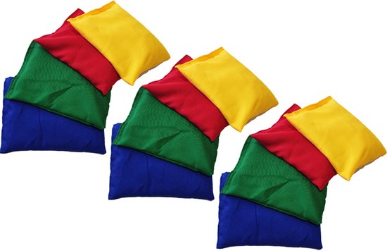 Pittenzakken set van 12 medium - 4 kleuren