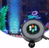 Aquarium decoratie-aquarium decoratie ornamenten-LED Aquarium Vis Tank Gas Steen Licht-IP68 waterdicht-5CM-zwart