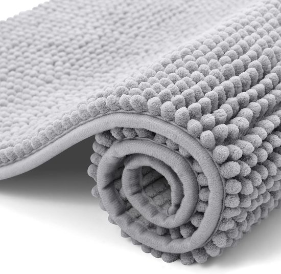 JIANGLANY Chenille Badmat Thuis Ovale Effen Kleur Deurmat Ultra Zacht Absorberend Welkom Badkamer Toilet Antislip Douchemat Tapijten (Stijl 13, 40x60cm