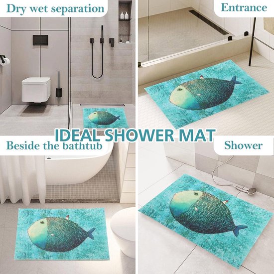 Douchemat Rond Badmat PVC Badmatten Antislip Douchematten met Zuignap Badmat Voor de