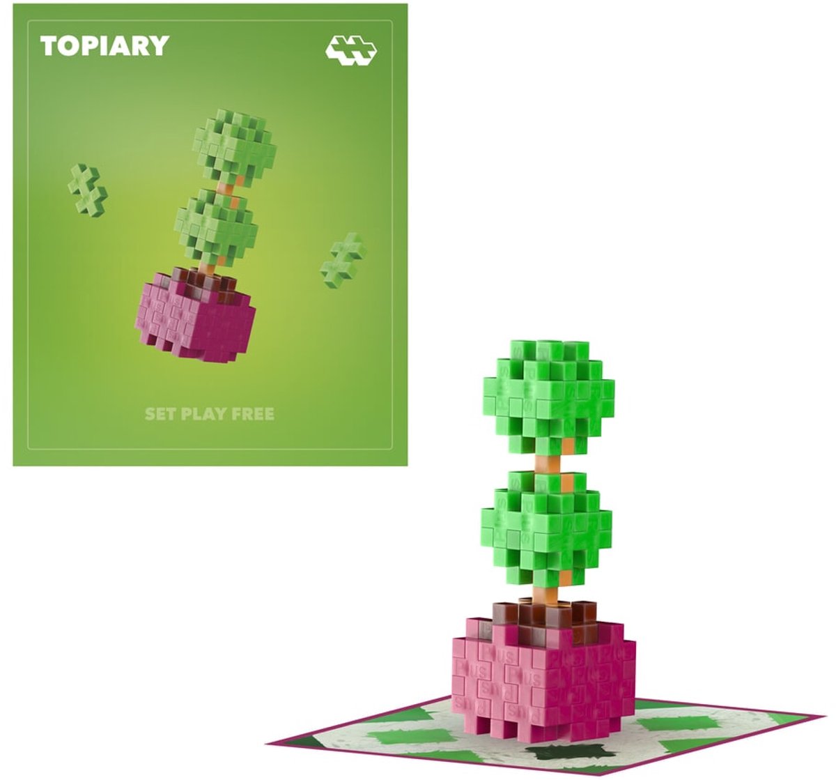 Plus-Plus Plant Pack Bloem Topiariy 4341 - Botanical Bouwspeelgoed - Constructiespeelgoed - Set met 50 bouwstenen - Vanaf 5 jaar