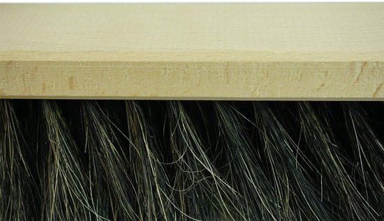 2x paardenhaar bezems 50 cm bezemkop I bezem zonder steel I paardenhaar zwart I halbezem brede veegbezem huishoudbezem werkplaatsbezem balkon — afbeelding 4