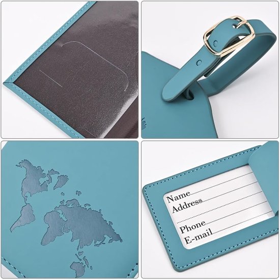 HOORINB Portefeuille De Passeport De Voyage Pour Homme Et Femme Avec Support Airtag Passeport Rfid Et Porte Cartes De Vaccin Avec Fente Pour Carte Porte Passeport Airtag En Cuir Et Essentiels De