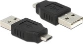 Delock - USB A - Micro USB B Verloopstekker - Zwart