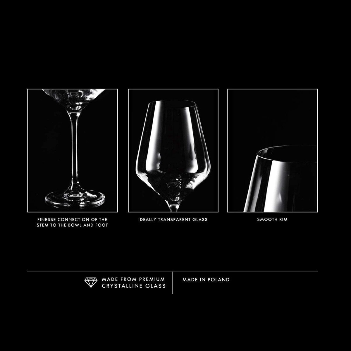 KROSNO | Rode Wijnglazen | Set van 6 - 490 ml | Avant-Garde Collectie | Loodvrij Kristalglas | Perfect voor Thuis, Restaurants en Feesten | Vaatwasser Veilig – foto 4