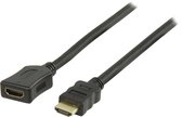 Transmedia HDMI verlengkabel - versie 1.4 (4K 30Hz) / zwart - 5 meter