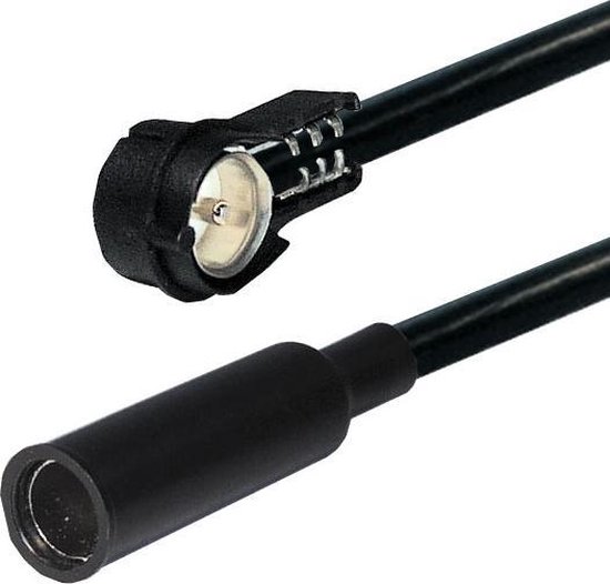 houder strelen reactie Transmedia ISO (m) - DIN (v) auto antenne adapter - 0,50 meter | bol.com