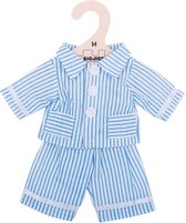 Bigjigs poppenkleren pyjama blauw voor een Bigjigs pop van 30cm