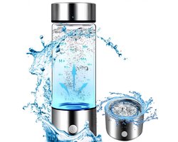 Hyper hydration - Waterstof Generator - 420 ml - Gezond Water - Waterfles - Waterfilterfles - Draagbaar - Waterfles van glas - Water Generator