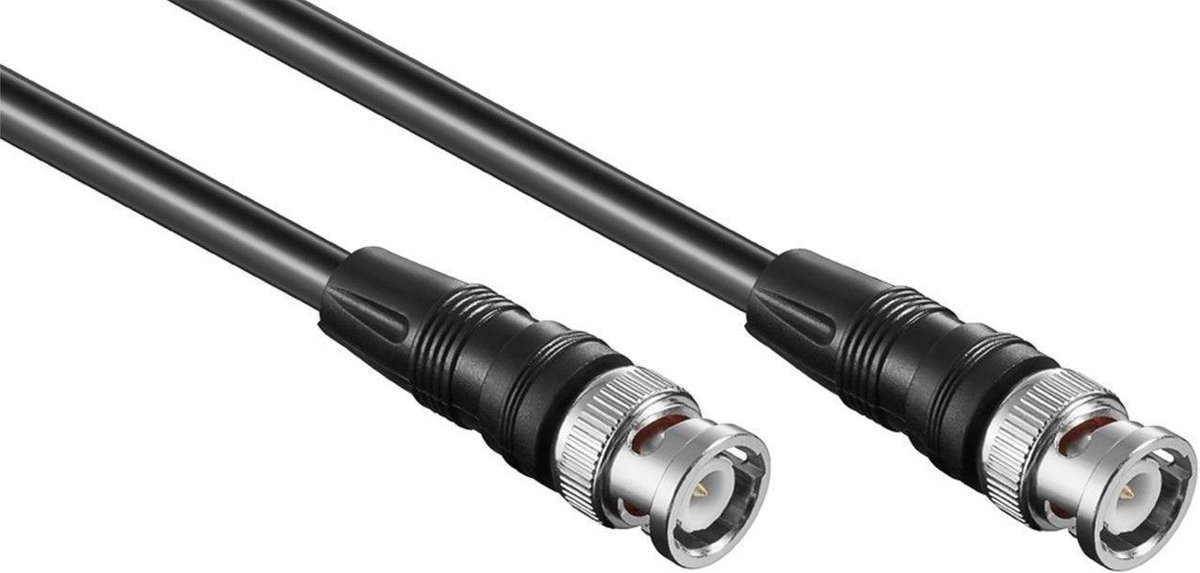 BNC (m) - BNC (m) kabel - RG59 - 75 Ohm / zwart - 2 meter