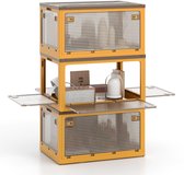 Blauwe Discountershop opbergboxen Met wieltjes kopen