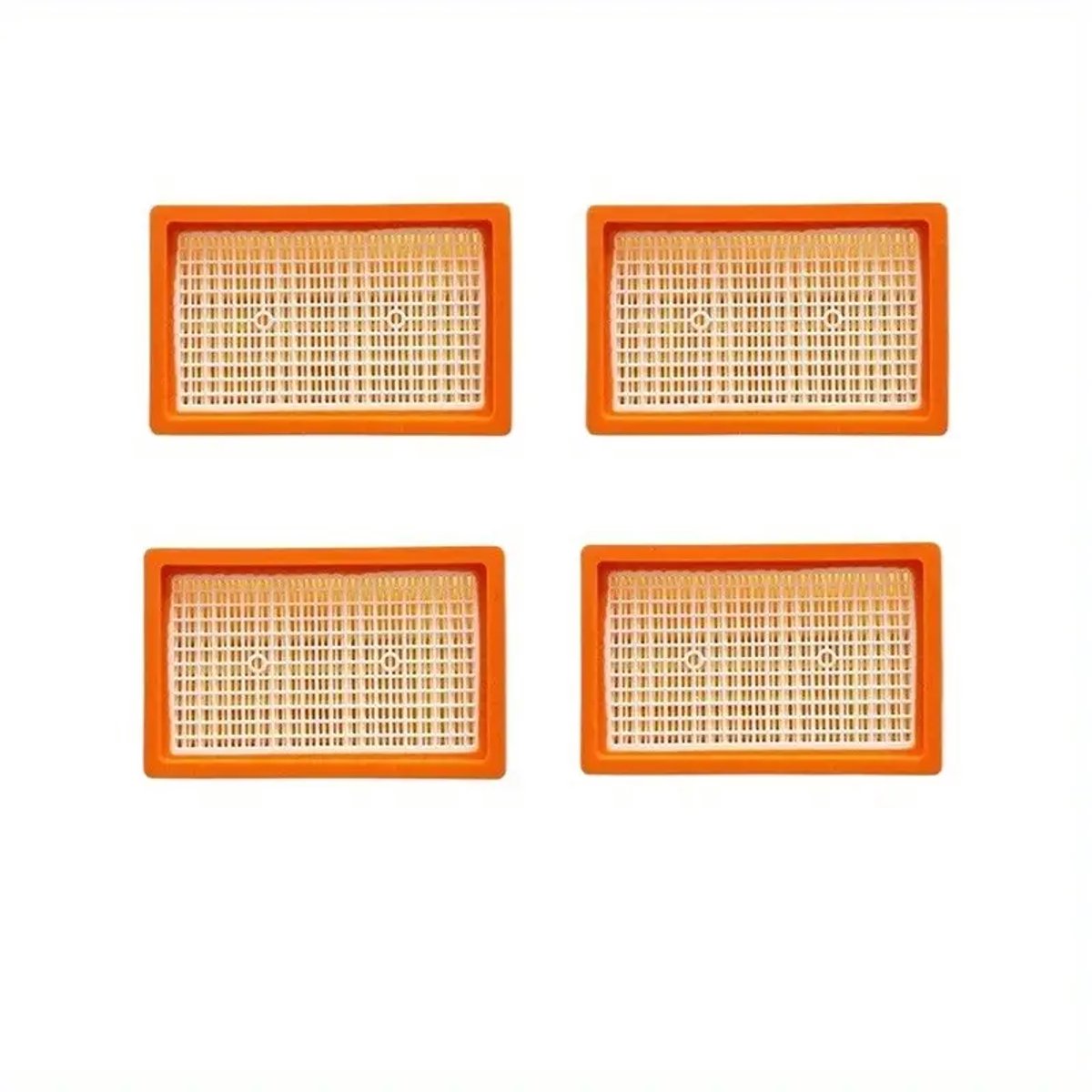 4 Stuks HEPA Stofzuigerfilters Compatibel met Kärcher MV4 MV5 MV6 WD4 WD5 WD6 – Vervangend Luchtfilter – 160x100x50 mm – Duurzaam & Efficiënt – Voor Nat- en Droogzuigers – Stofzuigeraccessoire